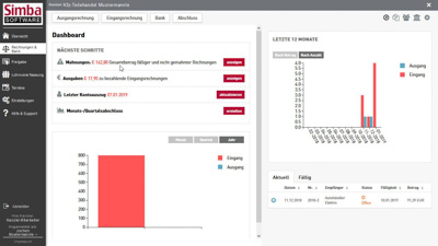 Simba Direkt - Rechnungen & Bank | Dashboard